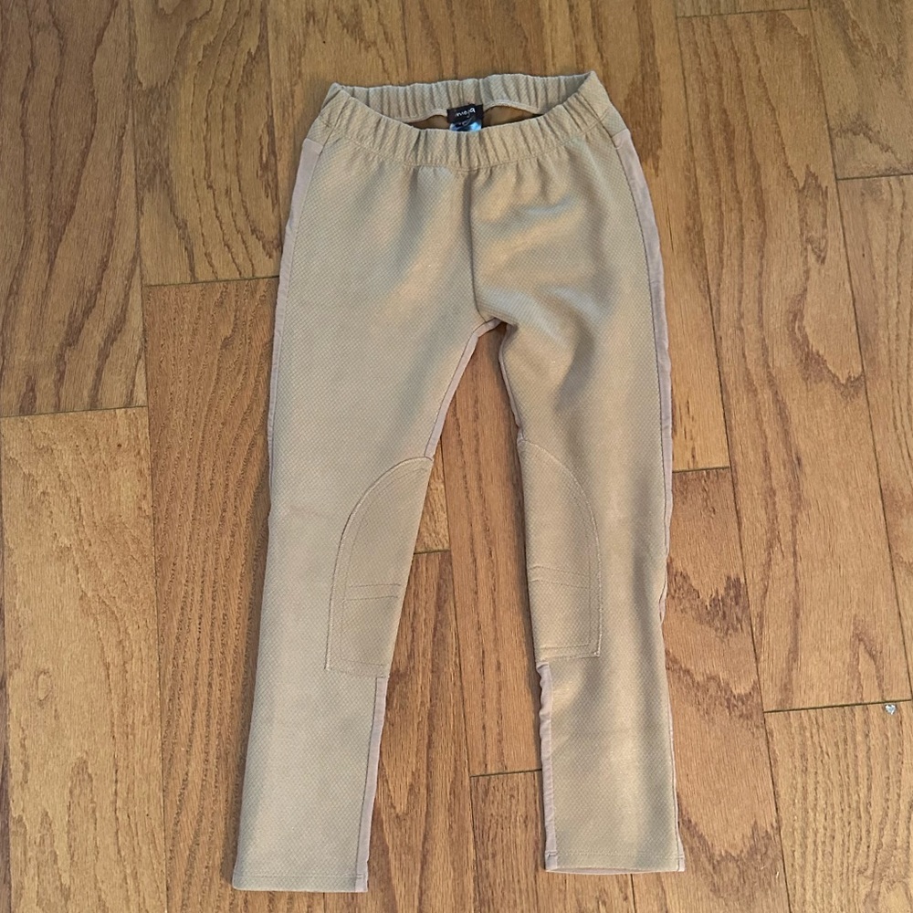 Imoga | soft tan riding legging with reinforced knees
